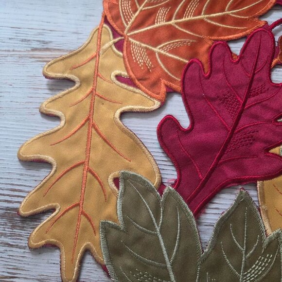 Beautiful Fabric Fall Placemats - Set of 4 - Picture 2 of 5